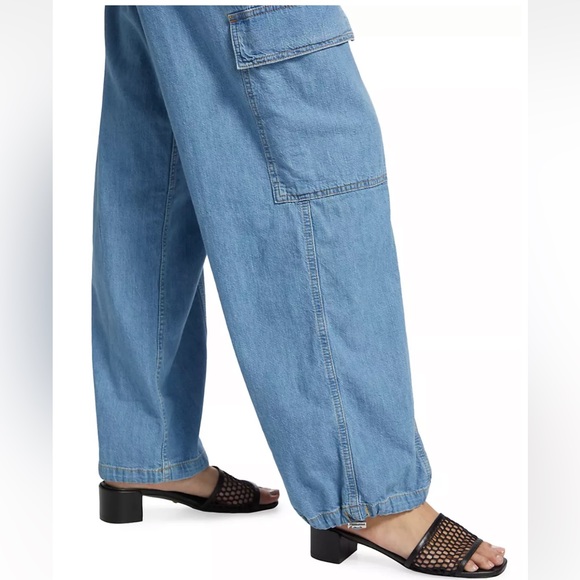 Jonathan Simkhai Standard Denim Cargo Pants - Picture 5 of 12